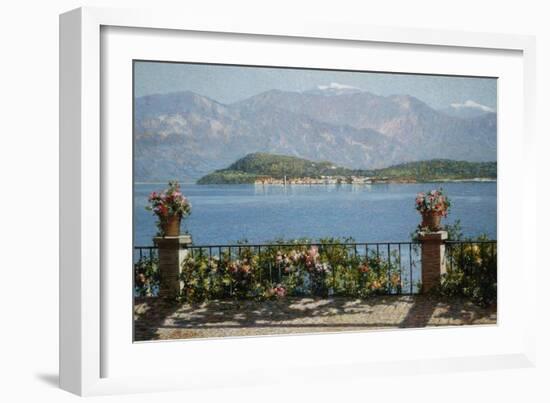 View of the Isola Bella, Italy-Angelo Morbelli-Framed Giclee Print