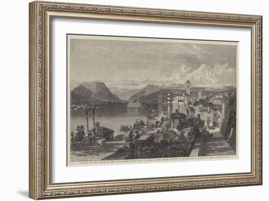View of the Isola Bella, on the Lago Maggiore, Italy-William Leighton Leitch-Framed Giclee Print