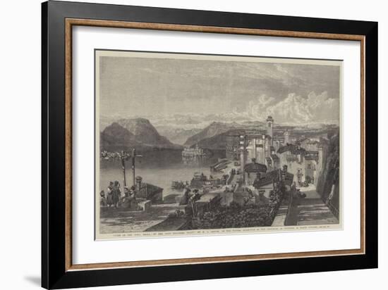 View of the Isola Bella, on the Lago Maggiore, Italy-William Leighton Leitch-Framed Giclee Print