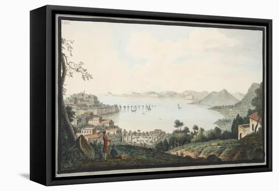 View of the Italian Coast from Near Puzzoli-Pietro Fabris-Framed Premier Image Canvas