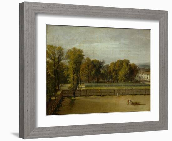 View of the Jardin Du Luxembourg, Paris-Jacques-Louis David-Framed Giclee Print