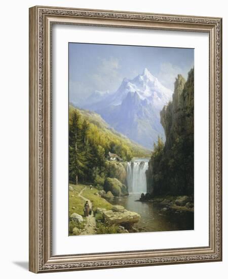 View of the Johannisberg, Austria-Charles Kuwasseg-Framed Giclee Print