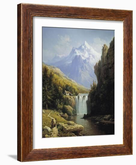 View of the Johannisberg-Charles Kuwasseg-Framed Giclee Print