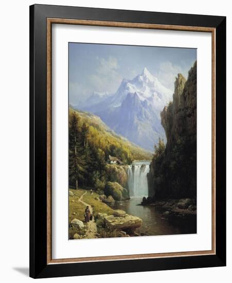 View of the Johannisberg-Charles Kuwasseg-Framed Giclee Print