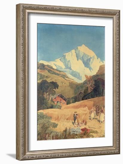 View of the Jungfrau-Horn, 1809-John Sell Cotman-Framed Giclee Print