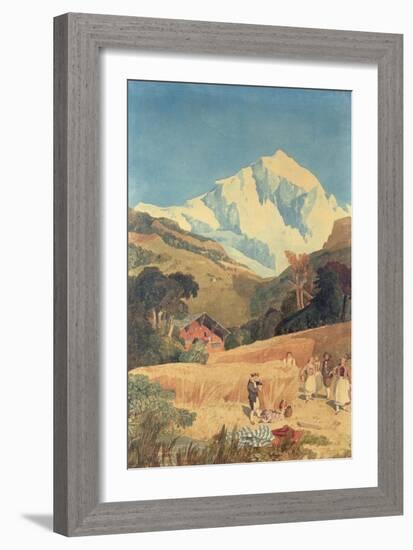 View of the Jungfrau-Horn, 1809-John Sell Cotman-Framed Giclee Print