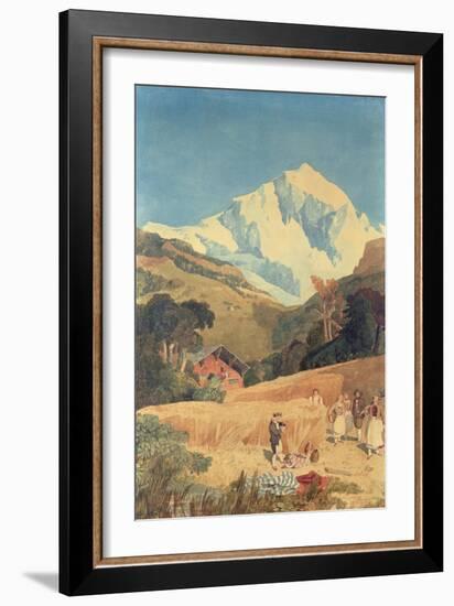 View of the Jungfrau-Horn, 1809-John Sell Cotman-Framed Giclee Print