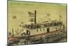 View of the Klondike Riverboat - Flathead Lake, MT-Lantern Press-Mounted Art Print