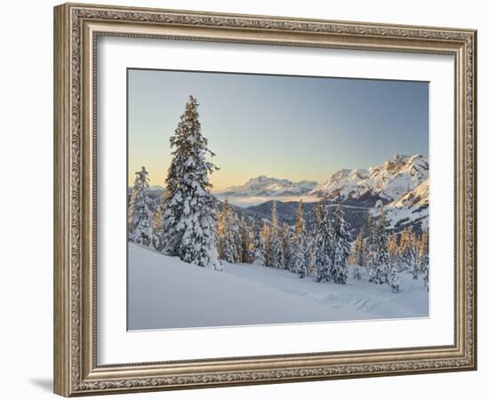 View of the Kollmannsegg in the Direction of Steinernes Meer, Salzburg, Austria-Rainer Mirau-Framed Photographic Print