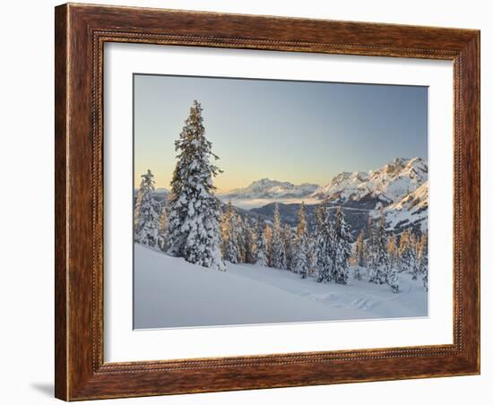 View of the Kollmannsegg in the Direction of Steinernes Meer, Salzburg, Austria-Rainer Mirau-Framed Photographic Print