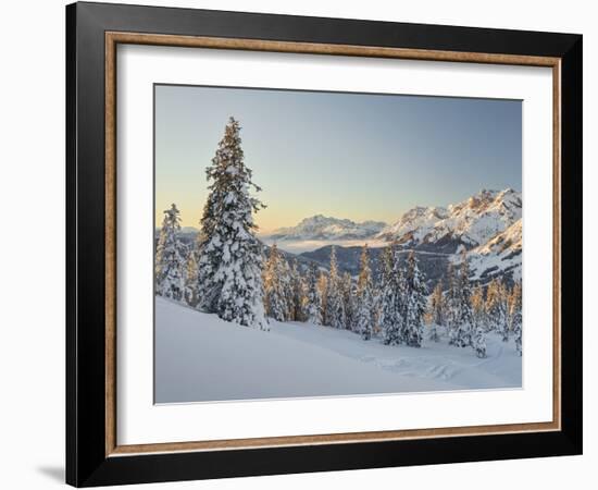 View of the Kollmannsegg in the Direction of Steinernes Meer, Salzburg, Austria-Rainer Mirau-Framed Photographic Print