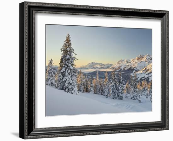 View of the Kollmannsegg in the Direction of Steinernes Meer, Salzburg, Austria-Rainer Mirau-Framed Photographic Print