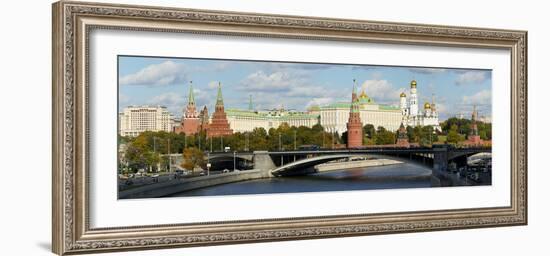 View of the Kremlin on the banks of the Moscow River, Moscow, Russia, Europe-Miles Ertman-Framed Photographic Print