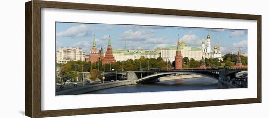 View of the Kremlin on the banks of the Moscow River, Moscow, Russia, Europe-Miles Ertman-Framed Photographic Print