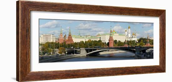 View of the Kremlin on the banks of the Moscow River, Moscow, Russia, Europe-Miles Ertman-Framed Photographic Print