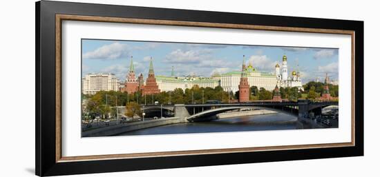 View of the Kremlin on the banks of the Moscow River, Moscow, Russia, Europe-Miles Ertman-Framed Photographic Print