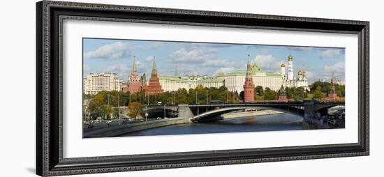 View of the Kremlin on the banks of the Moscow River, Moscow, Russia, Europe-Miles Ertman-Framed Photographic Print