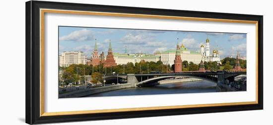 View of the Kremlin on the banks of the Moscow River, Moscow, Russia, Europe-Miles Ertman-Framed Photographic Print