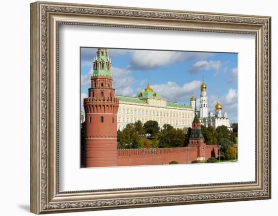 View of the Kremlin, UNESCO World Heritage Site, Moscow, Russia, Europe-Miles Ertman-Framed Photographic Print