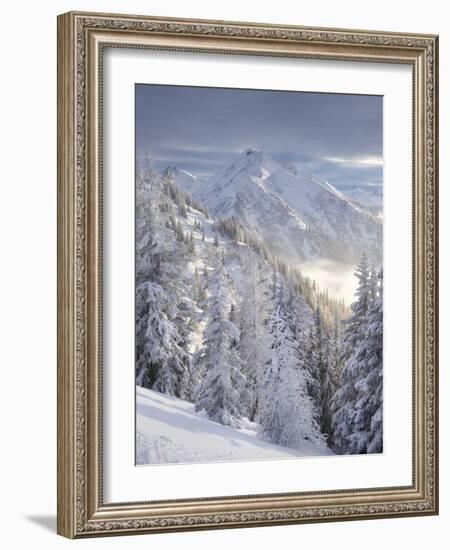 View of the Kreuzkogel to the Laderdinger Gamskarspitz, Salzburg, Austria-Rainer Mirau-Framed Photographic Print