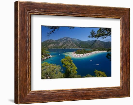 View of the Lagoon of Oludeniz near Fethiye, Mugla Province, Lycia, Turkey-null-Framed Art Print