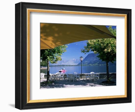 View of the Lake from Cafe, Zell Am See, Austria-Jean Brooks-Framed Photographic Print