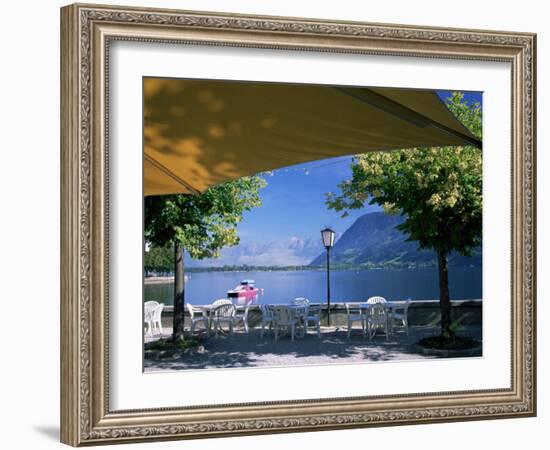 View of the Lake from Cafe, Zell Am See, Austria-Jean Brooks-Framed Photographic Print