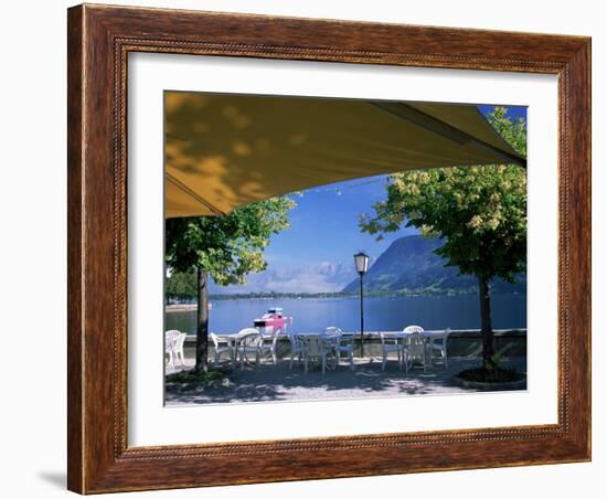 View of the Lake from Cafe, Zell Am See, Austria-Jean Brooks-Framed Photographic Print