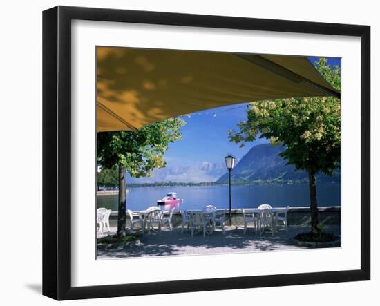 View of the Lake from Cafe, Zell Am See, Austria-Jean Brooks-Framed Photographic Print