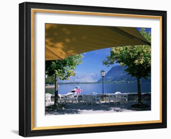View of the Lake from Cafe, Zell Am See, Austria-Jean Brooks-Framed Photographic Print