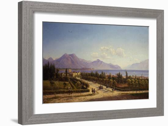 View of the Lake Garda-Ercole Calvi-Framed Art Print