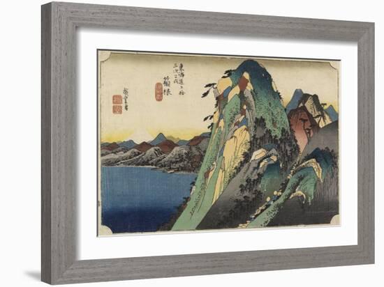 View of the Lake, Hakone, C. 1833-Utagawa Hiroshige-Framed Giclee Print