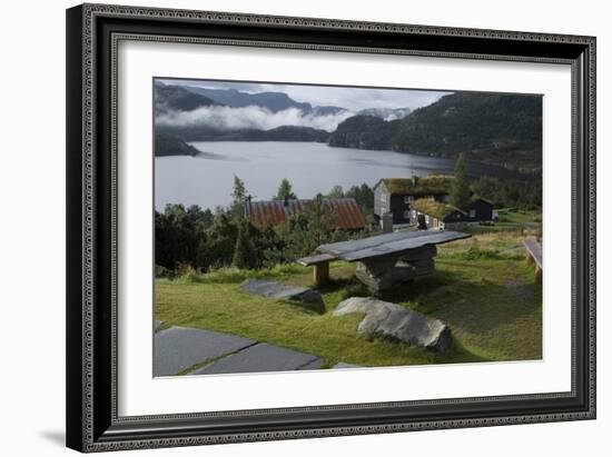 View of the Lake, Preikeshytta, Near Preikestolen (Pulpit Rock) Near Stavanger, Norway-Natalie Tepper-Framed Photo