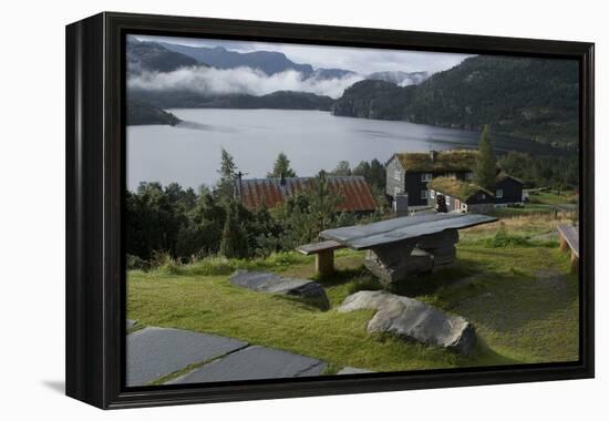 View of the Lake, Preikeshytta, Near Preikestolen (Pulpit Rock) Near Stavanger, Norway-Natalie Tepper-Framed Stretched Canvas