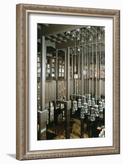 View of the Library, Built 1897-99-Charles Rennie Mackintosh-Framed Giclee Print
