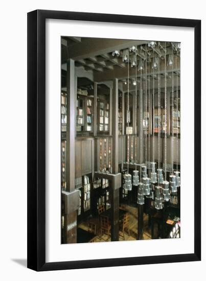 View of the Library, Built 1897-99-Charles Rennie Mackintosh-Framed Giclee Print