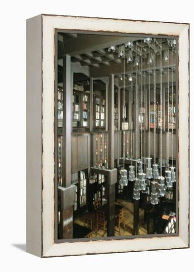 View of the Library, Built 1897-99-Charles Rennie Mackintosh-Framed Premier Image Canvas