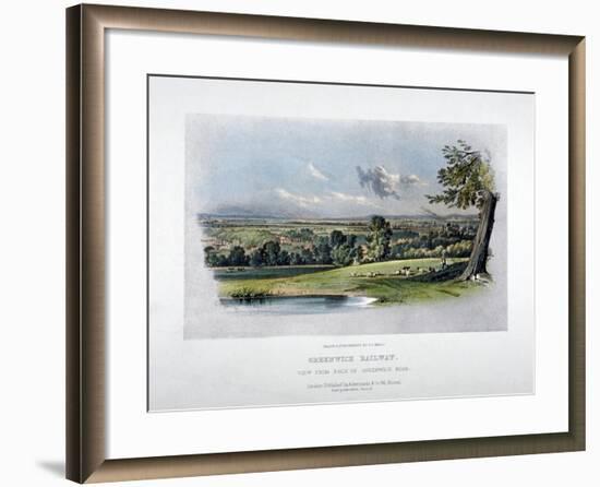 View of the London and Greenwich Railway from the Back of Greenwich Road, 1836-GF Bragg-Framed Giclee Print