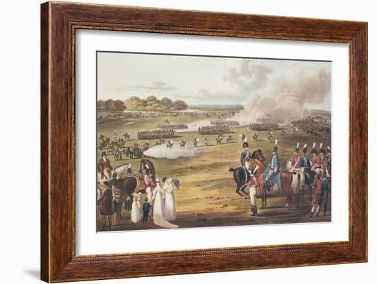 View of the London Volunteer Cavalry and Flying Artillery, 1805 (Colour Litho)-Charles Cranmer-Framed Giclee Print