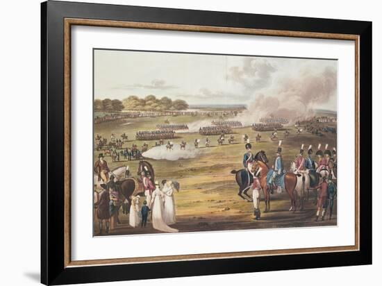 View of the London Volunteer Cavalry and Flying Artillery, 1805 (Colour Litho)-Charles Cranmer-Framed Giclee Print