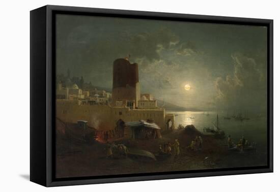 View of the Maiden Tower in Baku-Paul von Franken-Framed Premier Image Canvas