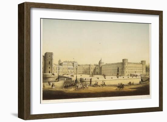 View of the Main Gatchina Palace, Mid of the 19th C-Carl Schulz-Framed Giclee Print