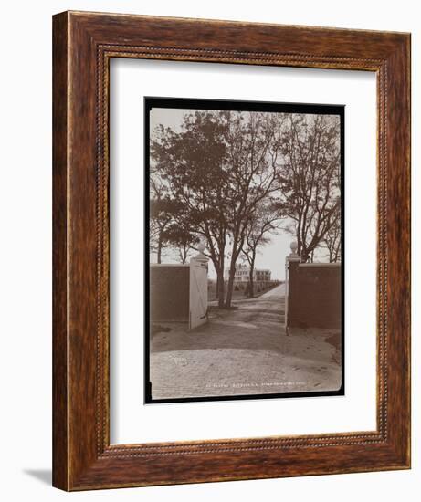 View of the Main House from the Stable Gates, on F.G. Bourne's Estate at Oa-Byron Company-Framed Giclee Print