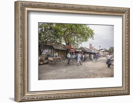 View of the Main Street of the Commercial City of Bagdogra, West Bengal. India-Roberto Moiola-Framed Photographic Print