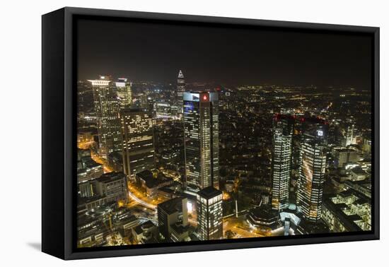 View of the Main Tower to Frankfurt-Armin Mathis-Framed Premier Image Canvas