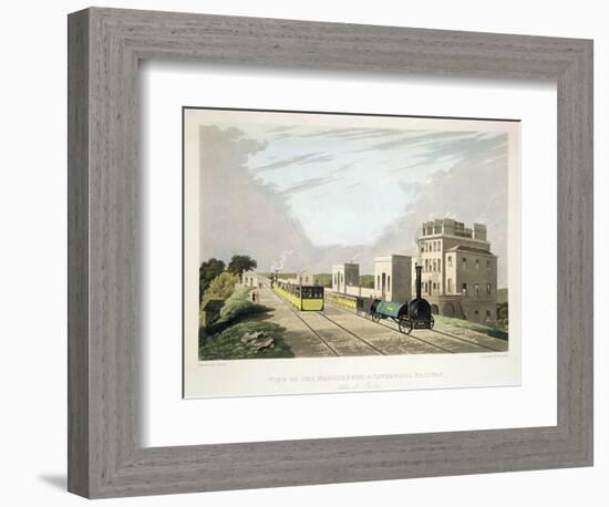 View of the Manchester and Liverpool Railway Taken at Newton 1825-Charles Calvert-Framed Giclee Print