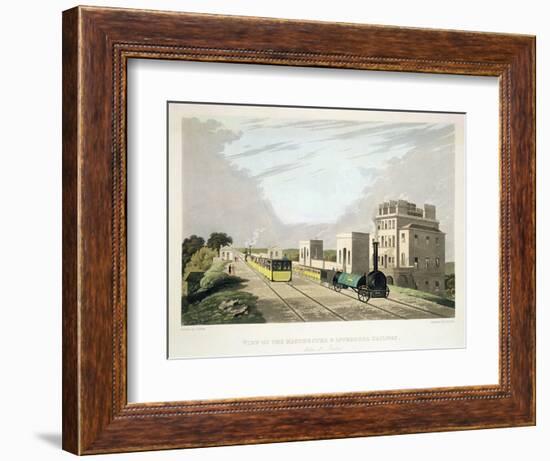 View of the Manchester and Liverpool Railway Taken at Newton 1825-Charles Calvert-Framed Giclee Print