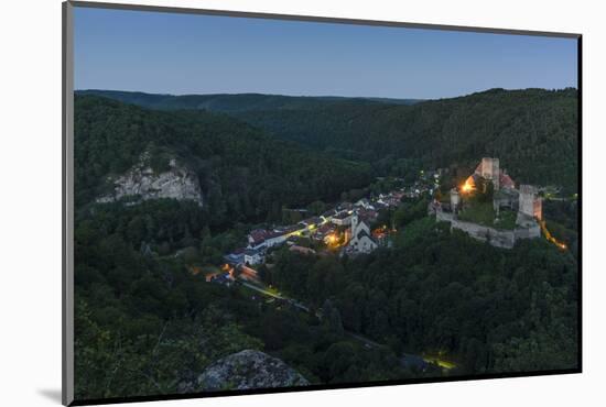 View of the Maxplateau on Town and Castle Hardegg, Austria-Volker Preusser-Mounted Photographic Print