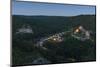 View of the Maxplateau on Town and Castle Hardegg, Austria-Volker Preusser-Mounted Photographic Print