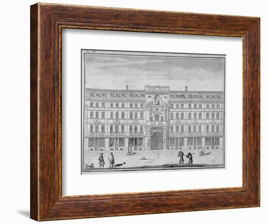 View of the Mercers' Company Hall and Chapel, Cheapside, City of London, 1690-null-Framed Giclee Print